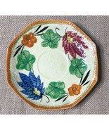 Vintage Japan The Brandon Hand Painted Floral Leaf Octagon Bread Plate - $11.88