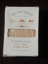 The Original Salt Co Green Himalayan Salt Soap 4.2oz Flower Child Body Bar Pakis - £9.54 GBP