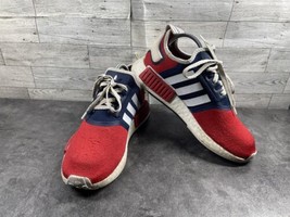 Adidas Sneakers Men 8.5M NMD R1  Running Shoes Red Mesh Athletic FV1734  - $513.34 MXN