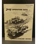 &#39;Jeep&#39; Operation Data Willys-Overland Motors Book Brochure 1948 - $2,088.10 MXN