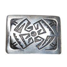 Vintage Sterling belt buckle in the overlay style - £263.26 GBP