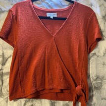 Superlight Jacquard Cropped Top Spiced Cinnamon Texture &amp; Thread Madewel... - $9.00