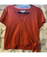 Superlight Jacquard Cropped Top Spiced Cinnamon Texture &amp; Thread Madewel... - $165.04 MXN