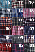 Red White Pleated Plaid Skirt Outfit Women A-line Mini Plaid Pleated Skirts image 7