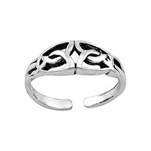 925 Sterling Silver Celtic Braid Toe Ring - £12.48 GBP