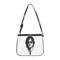Chic Personalized Shoulder Bag with John Lennon Portrait for Men and Women, Blac - £25.30 GBP