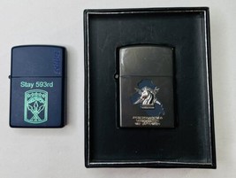 Military Lighter Lot Zippo Psychological Operations &amp; 593rd  Sustainment... - $28.81