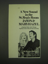 1971 St. Regis-Sheraton Hotel Advertisement - Jason &amp; Mary Hazel - £14.54 GBP