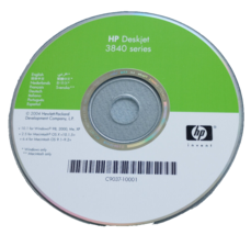 HP Deskjet Printer 3840 Series Driver CD 2004 Windows and Mac - $9.49