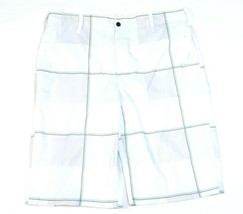 Zoo York White Windowpane Plaid Boardshorts Board Shorts Men&#39;s NWT - £39.32 GBP