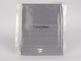 Calvin Klein HAZE Dappled Border Mussel Grey King Pillowcases - £41.48 GBP