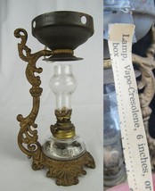 Antique 1800s Vapo-Cresoline Minature Oil Lamp Medical Vaporiser cast iron - $65.44