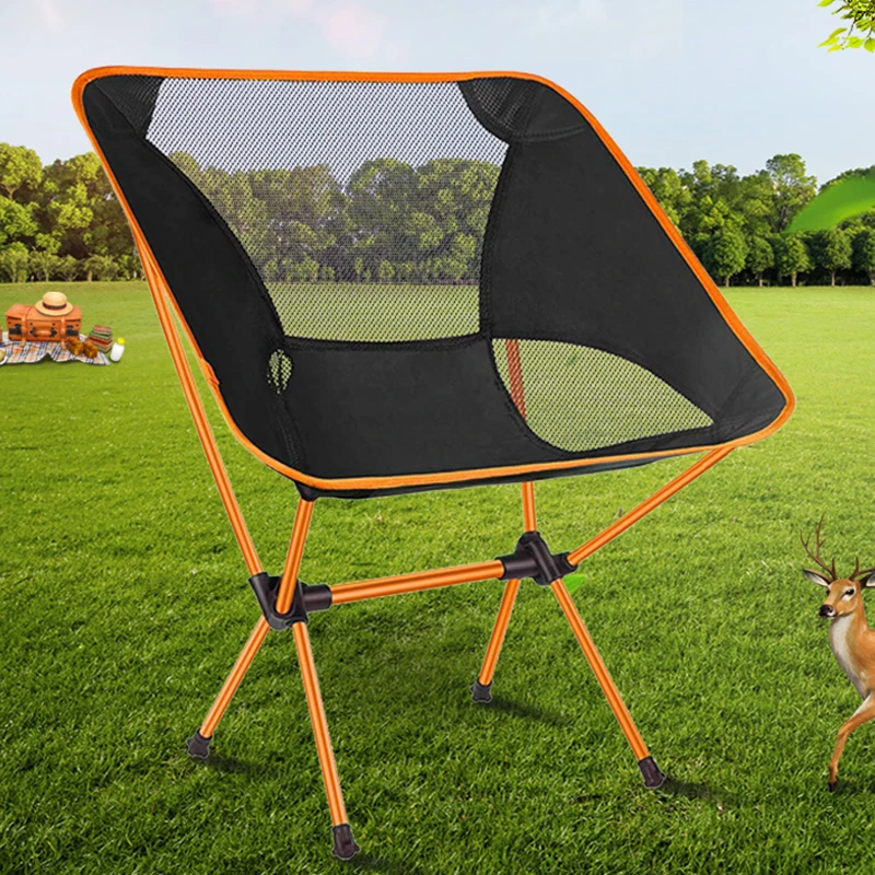 Collapsible Chair Outdoor Lightweight Tourist Fishing Chairs Hike Beach Folde - £38.12 GBP