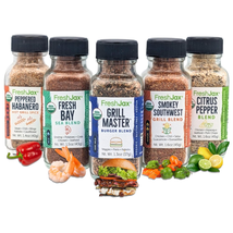 Freshjax Grill Seasoning Gift Set | Pack of 5 Organic Grilling Spices | ... - $48.62