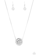 Paparazzi The Bold Standard Silver Necklace - New - $4.50