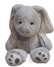 Hugfun 15&quot; Plush Swirl bunny rabblit Super Soft Cute Gray Grey White B67 - £14.95 GBP