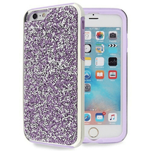 for iPhone 6/6s/7/8 Plus Dual Layer Glitter/Rubber Case PURPLE - £4.57 GBP