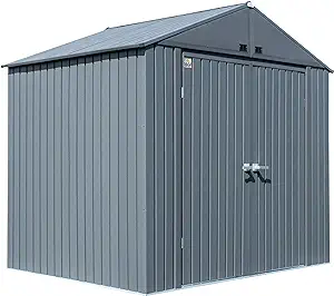 Arrow 8&#39; x 6&#39; Elite Steel Storage Shed with High Gable and Lockable Door... - $1,482.99