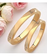 Slim Wedding Bands Set-Matching Rings-Engrave Band Ring-Simple Gold Bands - $599.05 CAD+