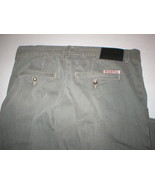 New Mens Hudson Jeans Gray Pants 32 X 34 USA Button Back Pockets Designe... - £150.48 GBP
