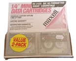 NOS Maxell DC-2120 1/4” 2-Pack Mini Data Cartridge Tapes QIC 80 Formatted - $9.85