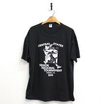 Vintage Central States Senior Softball Tournament Peru Illinois 1994 T Shirt XL - £21.31 GBP