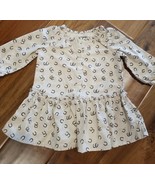 Baby Gap Cow Girl Horseshoe Dress Beige Brown 3-6 Months Cotton Western ... - $199.76 MXN