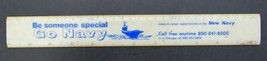 Go Navy Vintage White Blue Ruler Metric System Conversion Table Advertise Plastc - £3.09 GBP