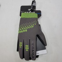 Camp K Line K Air Gloves Unisex Medium Gray Lime New With Tags - £32.84 GBP