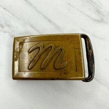 Hickok Vintage Master Plate M Initial Letter Clamp Belt Buckle - £13.23 GBP