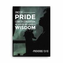 Express Your Love Gifts Bible Verse Canvas Only by Pride Proverbs 13:10 Religiou - £55.85 GBP