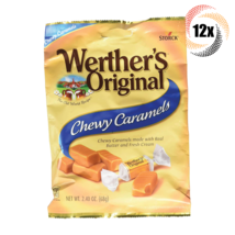 Full Box 12x Bags Werther&#39;s Original Chewy Caramels Candies 2.4oz Fast Shipping! - £25.53 GBP