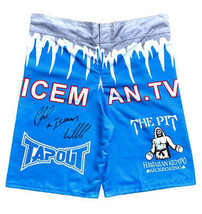 Chuck &quot;The Iceman&quot; Liddell Signed UFC Tapout Trunks (PSA) - £197.69 GBP