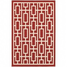 Oriental Weavers Meridian 9754R 8x11  Rectangle - Red/ Ivory-Polypropylene - £254.44 GBP