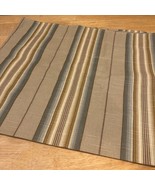 Waverly Valance Beige Gold Blue Grey Striped  78”Wx17”L 100% Cotton - €16,87 EUR