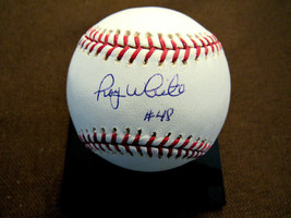 Roy White # 48 1977-78 Wsc New York Yankees Signed Auto Oml Baseball Jsa Beauty - £71.05 GBP