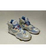 Nike LeBron 13 Christmas Men&#39;s Basketball Shoes Size 9.5 Blue White Snea... - £39.14 GBP