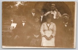 RPPC Lovely Edwardian Group Of People  c1908 Postcard K30 - $4.95