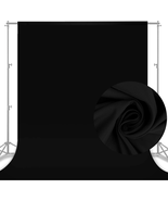 10X8 FT Black Backdrop Background for Photography, Chromakey High Densit... - $28.73