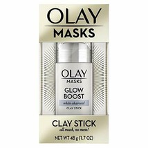 Face Masks by Olay, Clay Charcoal Facial Mask Stick, Glow Boost White Charcoal, - £5.29 GBP