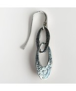 James Avery Retired Sterling Silver Hammered Oval Dangle/Drop SINGLE EAR... - $65.45