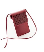 COLORS: WINE RED - Multi Mini Transparent Phone And Credit Card Holder C... - $56.68 CAD