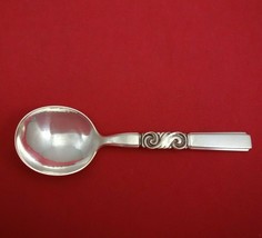 Scroll by Georg Jensen Sterling Silver Bouillon Soup Spoon 5 1/4&quot; Vintage - £124.36 GBP