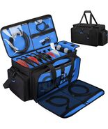 Large DJ Cable Bag, Professional DJ Equipment Bag with 7 Adjustable Divi... - $78.90