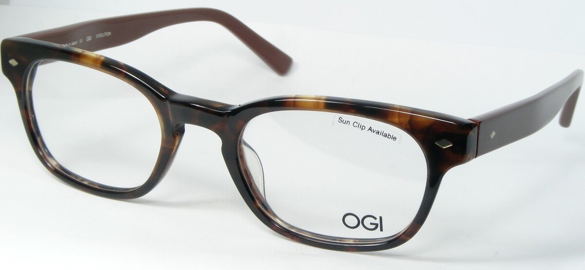 OGI EVOLUTION 9606 1331 AMBER DEMI /BROWN EYEGLASSES GLASSES 50-21-150mm... - $98.98