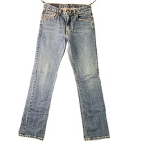 Lucky Brand Womens Size 10 30 y2k Vintage Jeans Dunarees Medium Wash Straight Le - £19.77 GBP