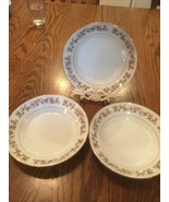 SET OF 3 SOUP/CEREAL BOWLS ACSONS DIAMOND CHINA AUTUMNS LEAVES - $28.25 CAD