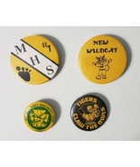 Vintage Lot of 4 Buttons Pinback 1957 Allegheny County Sportsman League ... - $14.84