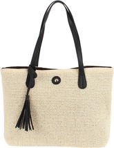Woven Straw Tote Bag - £35.58 GBP
