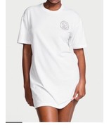Victoria’s Secret Lightweight Cotton Sleepshirt Sleep dress M / L White ... - $37.59 CAD